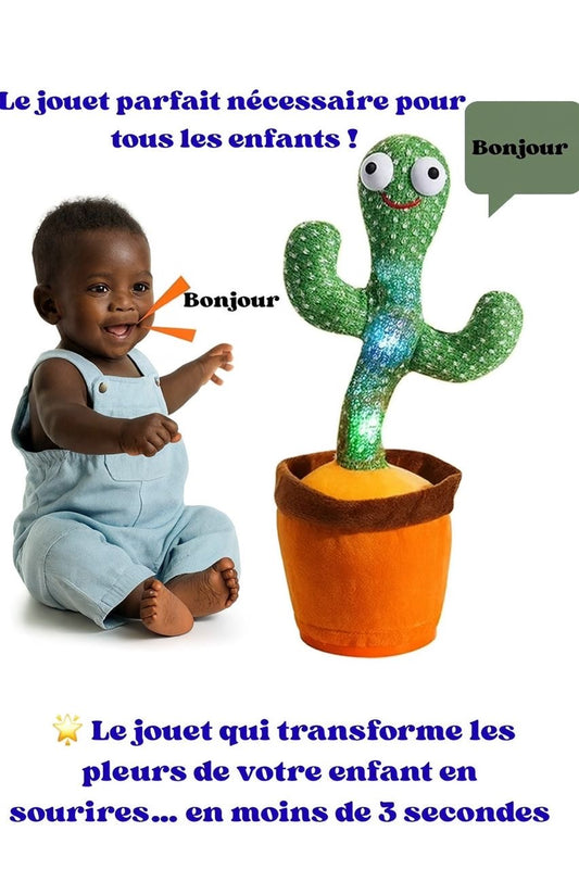 🌵 Cactus dansant et chantant - Le cadeau parfait qui fait sourire tous les enfants.